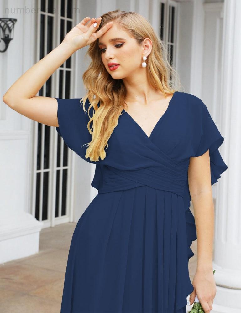 Numbersea Bridesmaid Dresses Backless Formal Prom Gowns for Evening Party Mother of The Bride Dress 28040-numbersea