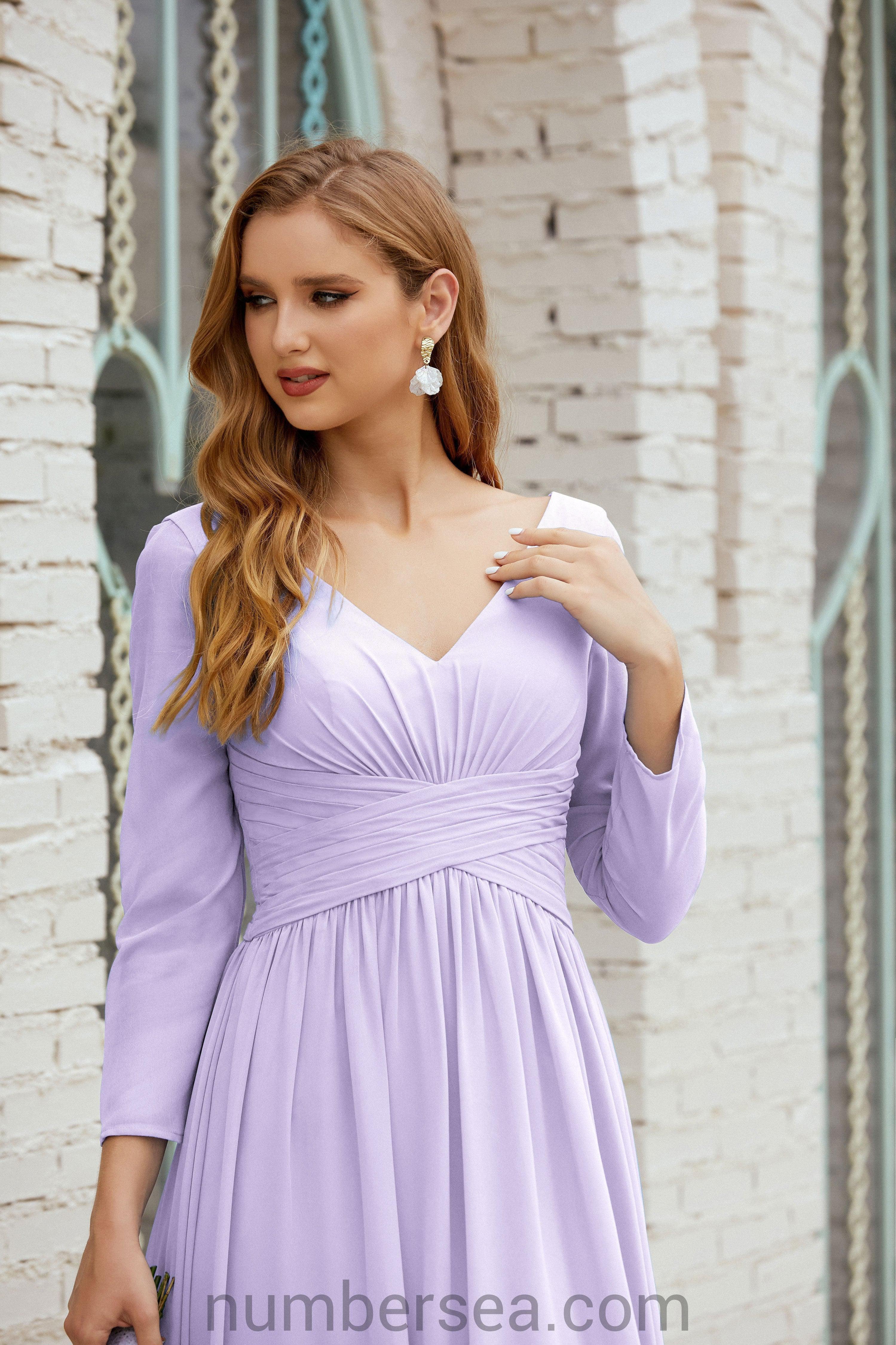 Numbersea Bridesmaid Dress Chiffon Formal Party Dress Evening Dress 28016-numbersea