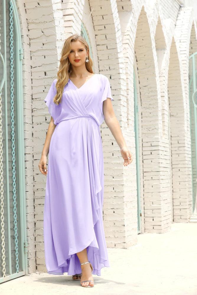 Numbersea Mother Of The Bride Dresses Plus Size V-Neck Floor Length Formal Prom Dress For Wedding