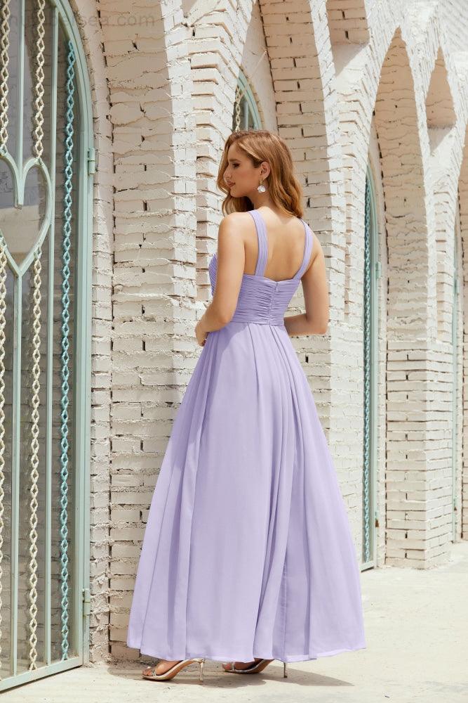 Halter Bridesmaid Dresses Formal Cocktail Prom Gown 28015-numbersea
