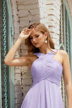 Halter Bridesmaid Dresses Formal Cocktail Prom Gown 28015-numbersea