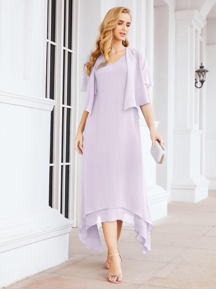 Numbersea Two-Piece A-line Mother of The Bride Dress Formal Party Gown Dress 28073 - numbersea