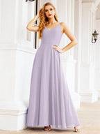 Numbersea Spaghetti Strap Bridesmaid Dresses V Neck Butterfly Back Fromal Evening Party Prom Gown 28036-numbersea