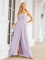 Numbersea Women's One Shoulder Formal Prom Gowns for Mother of The Bride Side Slit Bridesmaid Dresses 28052-numbersea