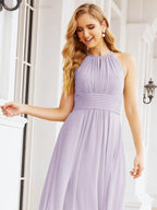 Keyhole Bridesmaid Dresses Sleeveless Formal Evening Party Prom Gowns 28043-numbersea