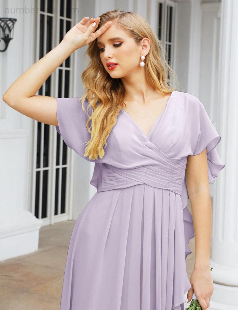 Numbersea Bridesmaid Dresses Backless Formal Prom Gowns for Evening Party Mother of The Bride Dress 28040-numbersea