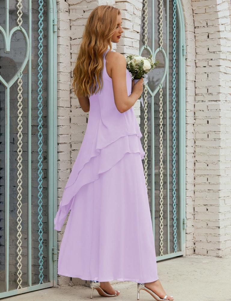 Chiffon Long Plus Size Mother Of Bride Dresses Formal Bridesmaid Prom Gown 28019