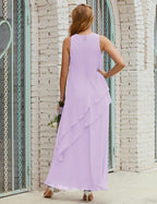 Chiffon Long Plus Size Mother Of Bride Dresses Formal Bridesmaid Prom Gown 28019