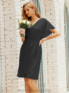 Homecoming Dresses Knee Length Sleeveless Prom Gowns 28021 Black