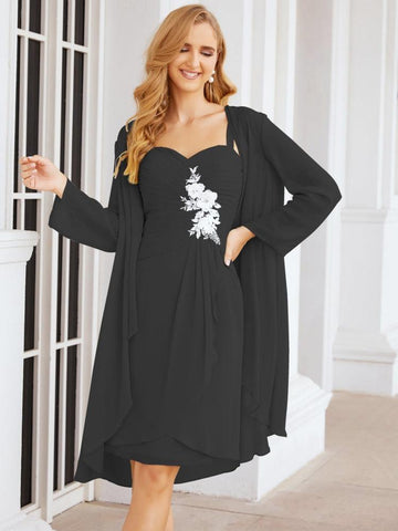 Robes de mariée Numbersea pour la mère de la mariée avec appliques en dentelle pour les invités du mariage 28066 