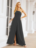 Numbersea Women's One Shoulder Formal Prom Gowns for Mother of The Bride Side Slit Bridesmaid Dresses 28052-numbersea