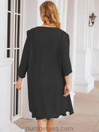 Numbersea Chiffon Mother Of The Bride Dresses Prom Dress For Wedding Guest Casual Pleated 28065