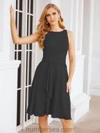 Numbersea Chiffon Mother Of The Bride Dresses Prom Dress For Wedding Guest Casual Pleated 28065