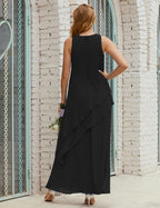 Chiffon Long Plus Size Mother Of Bride Dresses Formal Bridesmaid Prom Gown 28019