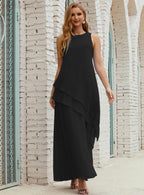 Chiffon Long Plus Size Mother Of Bride Dresses Formal Bridesmaid Prom Gown 28019