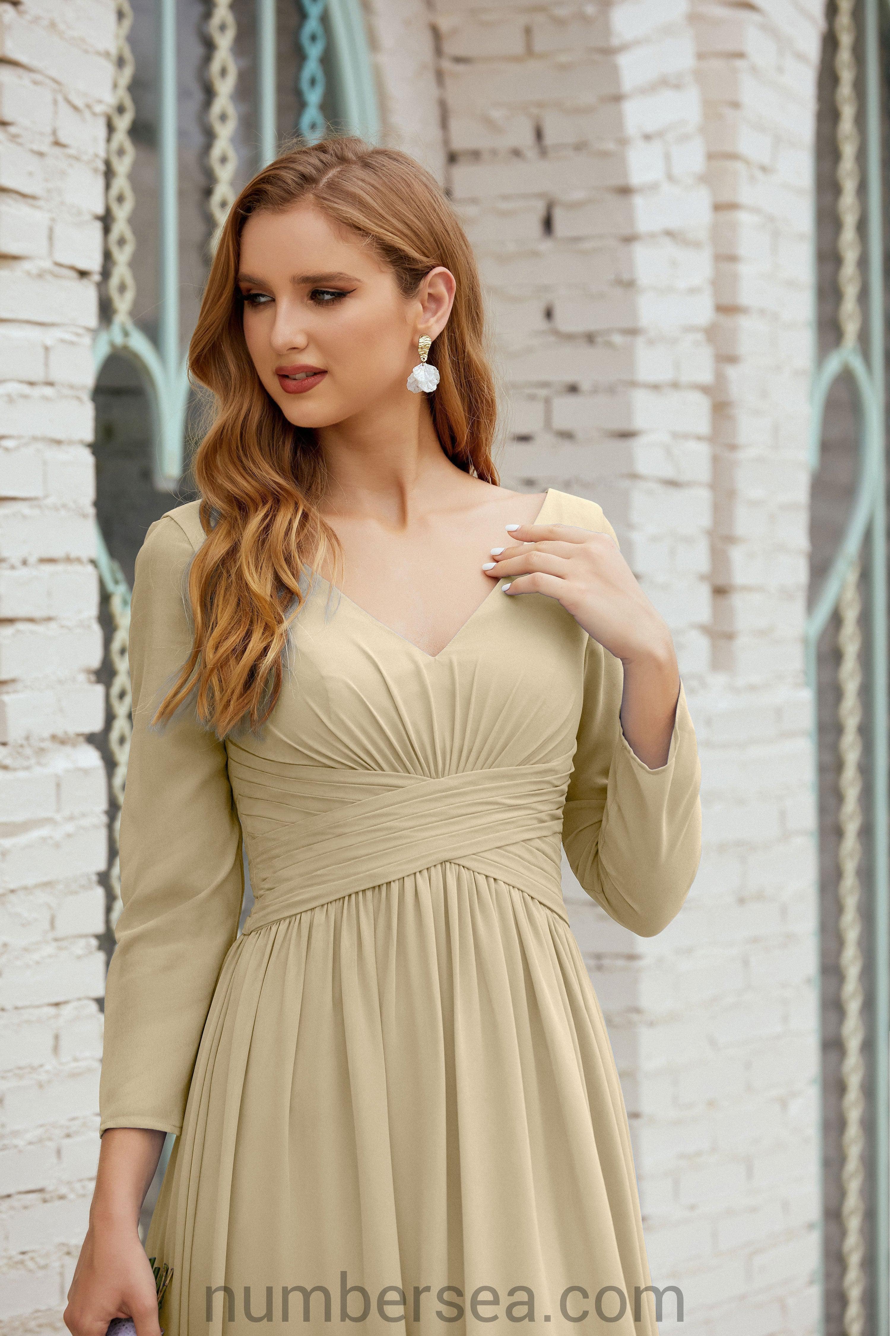 Numbersea Bridesmaid Dress Chiffon Formal Party Dress Evening Dress 28016-numbersea