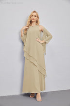Mother of Bride Dresses with Open Front Lightweight Cardigan Formal Prom Gown 28081-numbersea