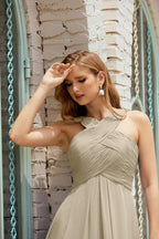 Halter Bridesmaid Dresses Formal Cocktail Prom Gown 28015-numbersea