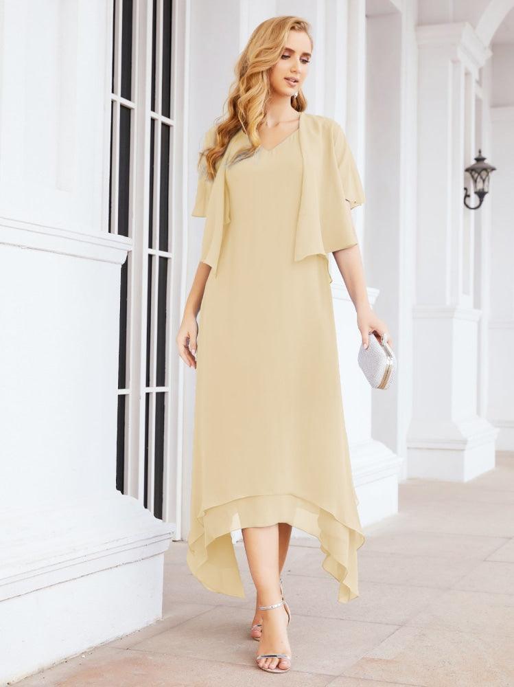 Numbersea Two-Piece A-line Mother of The Bride Dress Formal Party Gown Dress 28073 - numbersea