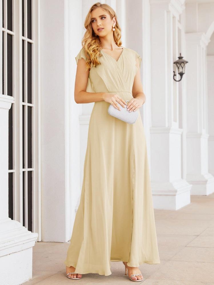 Numbersea Bridesmaid Dresses Cape Formal Prom Dress Open Back Gowns for Mother of The Bride 28058-numbersea