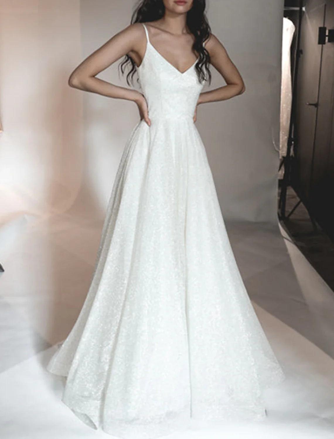 Vestido brillante para boda, fiesta, cumpleaños, corte de cola, sin mangas, tirantes finos, tul con lentejuelas, vestidos de fiesta