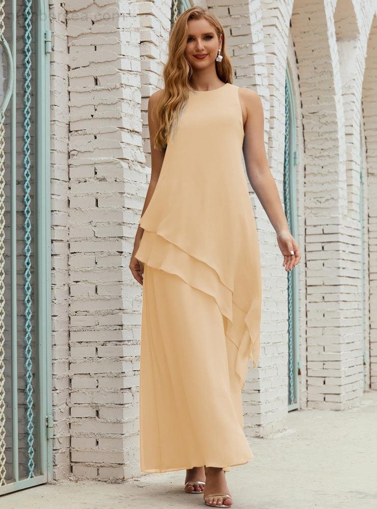 Chiffon Long Plus Size Mother Of Bride Dresses Formal Bridesmaid Prom Gown 28019