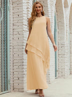 Chiffon Long Plus Size Mother Of Bride Dresses Formal Bridesmaid Prom Gown 28019