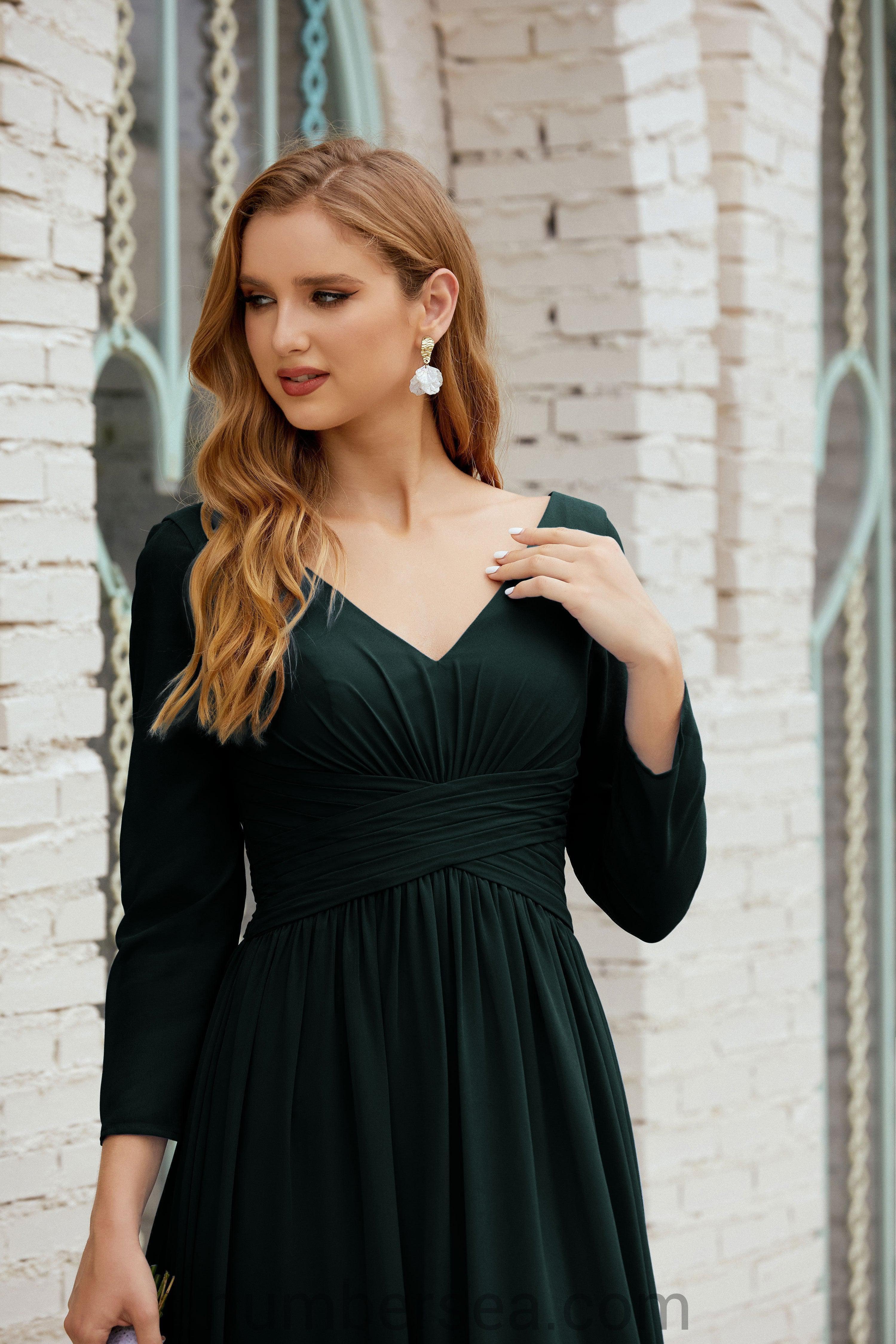 Numbersea Bridesmaid Dress Chiffon Formal Party Dress Evening Dress 28016-numbersea