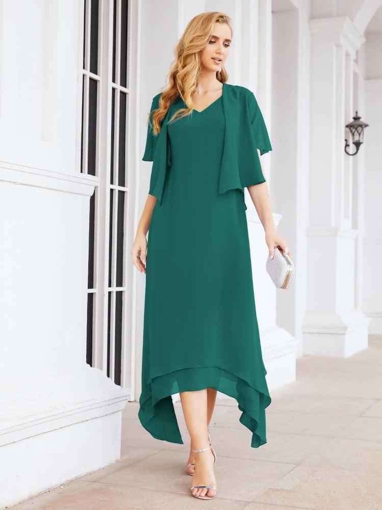 Numbersea Two-Piece A-line Mother of The Bride Dress Formal Party Gown Dress 28073 - numbersea