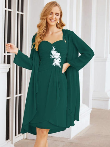 Robes de mariée Numbersea pour la mère de la mariée avec appliques en dentelle pour les invités du mariage 28066 