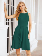 Numbersea Chiffon Mother Of The Bride Dresses Prom Dress For Wedding Guest Casual Pleated 28065