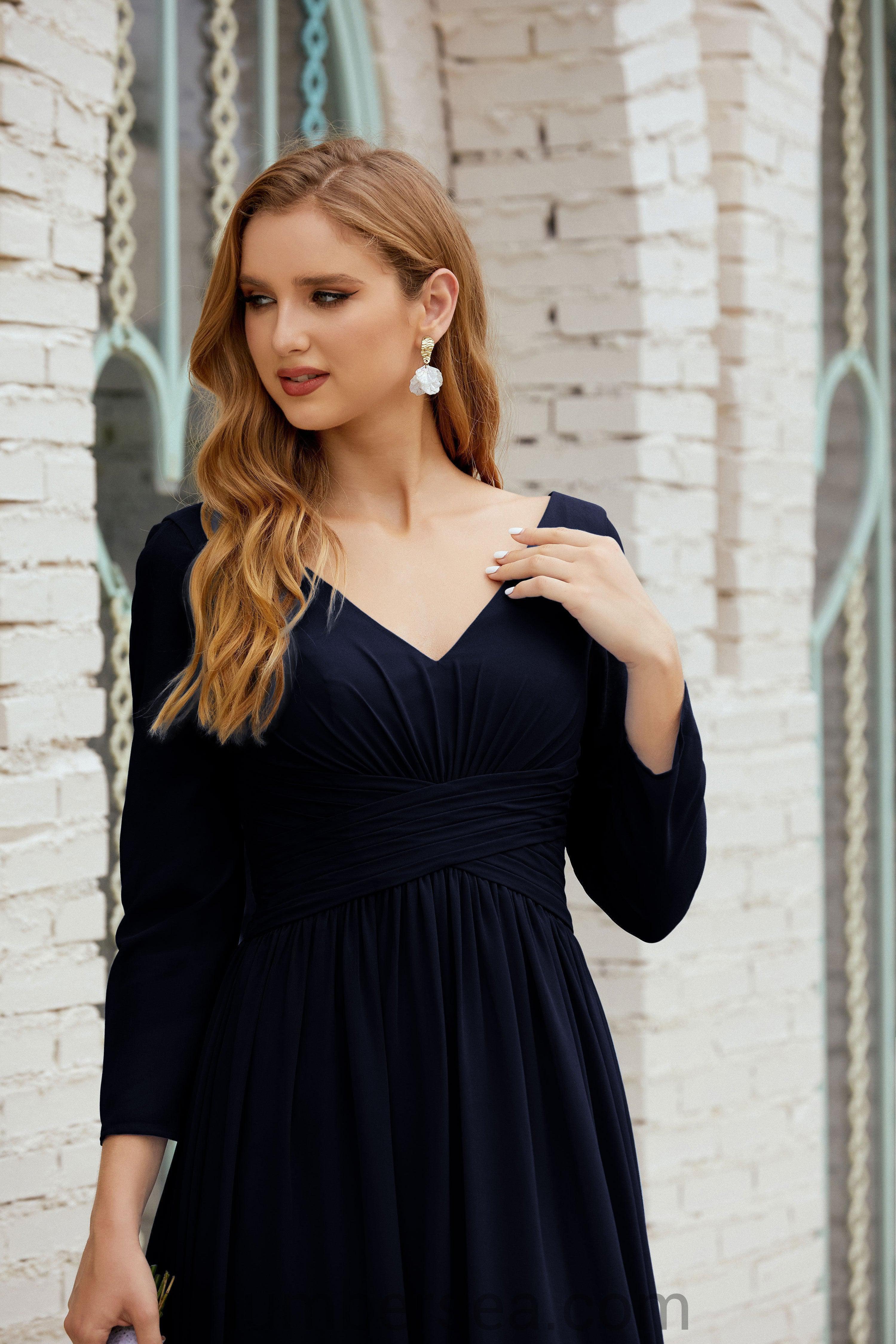 Numbersea Bridesmaid Dress Chiffon Formal Party Dress Evening Dress 28016-numbersea