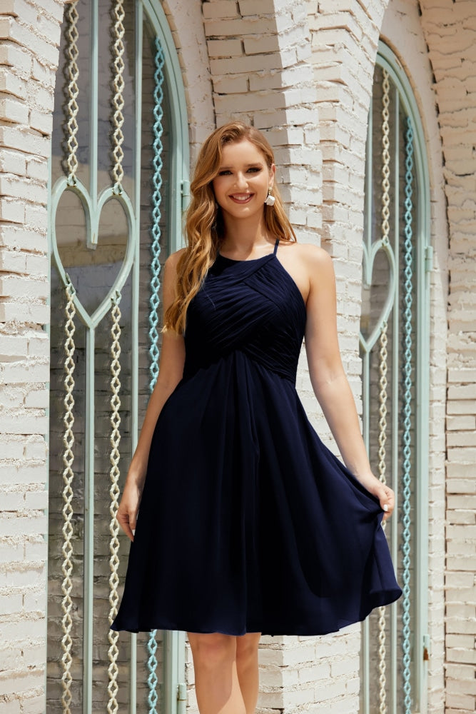 Formal Cocktail Prom Gown Homecoming Dresses 28014 Dark Navy