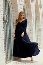 Numbersea Bridesmaid Dress Chiffon Formal Party Dress Evening Dress 28016-numbersea