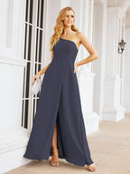 Numbersea Women's One Shoulder Formal Prom Gowns for Mother of The Bride Side Slit Bridesmaid Dresses 28052-numbersea