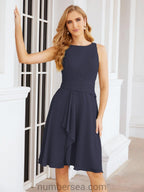 Numbersea Chiffon Mother Of The Bride Dresses Prom Dress For Wedding Guest Casual Pleated 28065