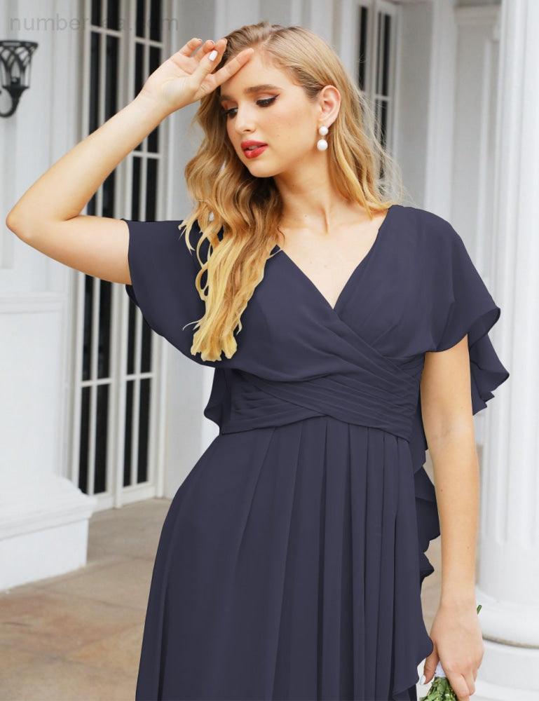 Numbersea Bridesmaid Dresses Backless Formal Prom Gowns for Evening Party Mother of The Bride Dress 28040-numbersea