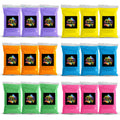 Holi Powder  Color Fun Run  Gender Reveal & Events-18lb Pack (3lbs of 6 Colors)