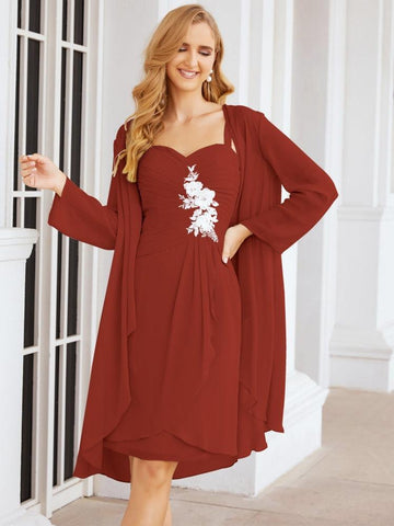 Robes de mariée Numbersea pour la mère de la mariée avec appliques en dentelle pour les invités du mariage 28066 