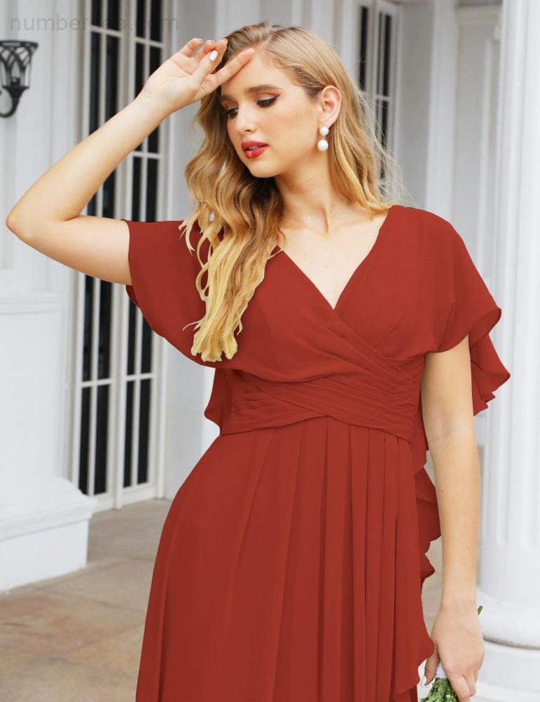 Numbersea Bridesmaid Dresses Backless Formal Prom Gowns for Evening Party Mother of The Bride Dress 28040-numbersea