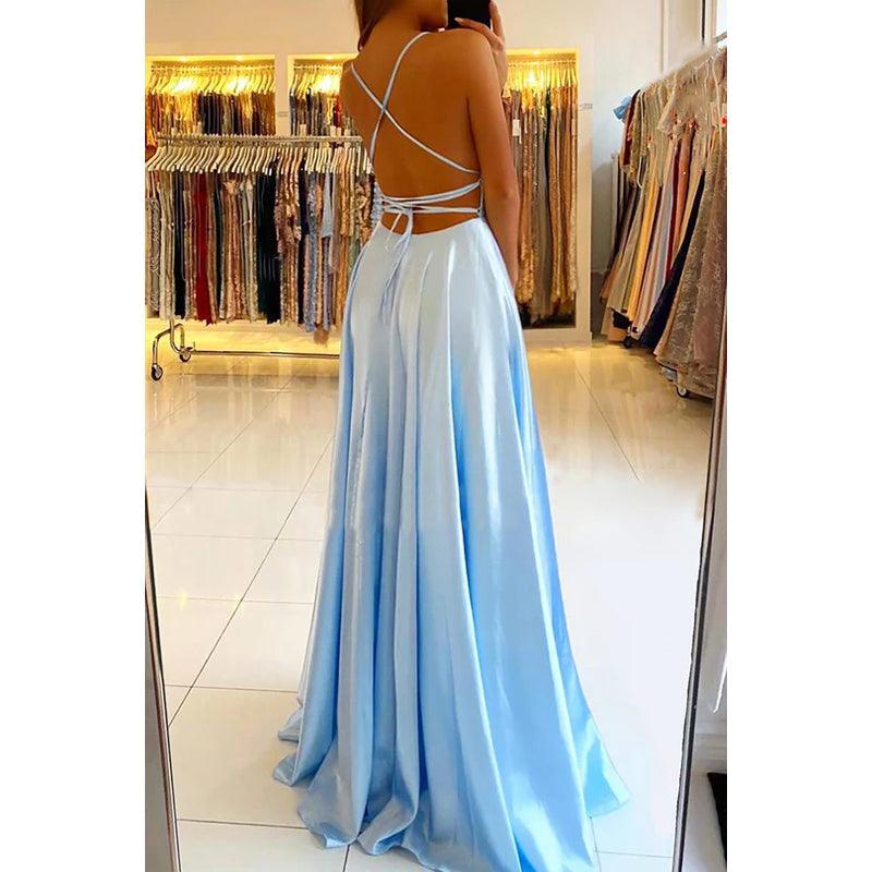 Etui-Linie/Säule Träger Satin Falten Ärmellos Ball Abendkleid Formal