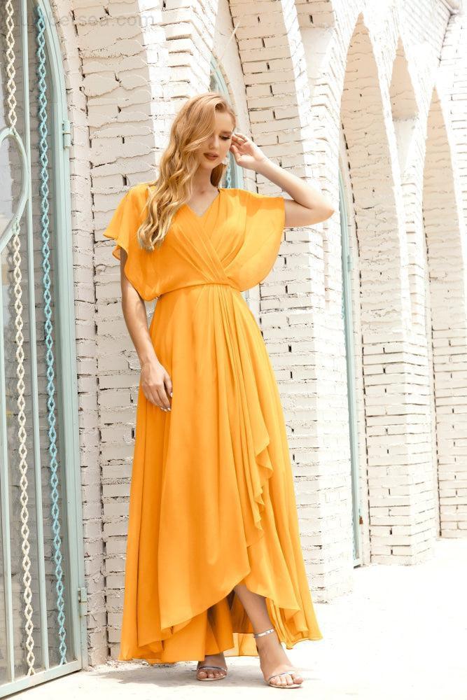 Numbersea Mother Of The Bride Dresses Plus Size V-Neck Floor Length Formal Prom Dress For Wedding