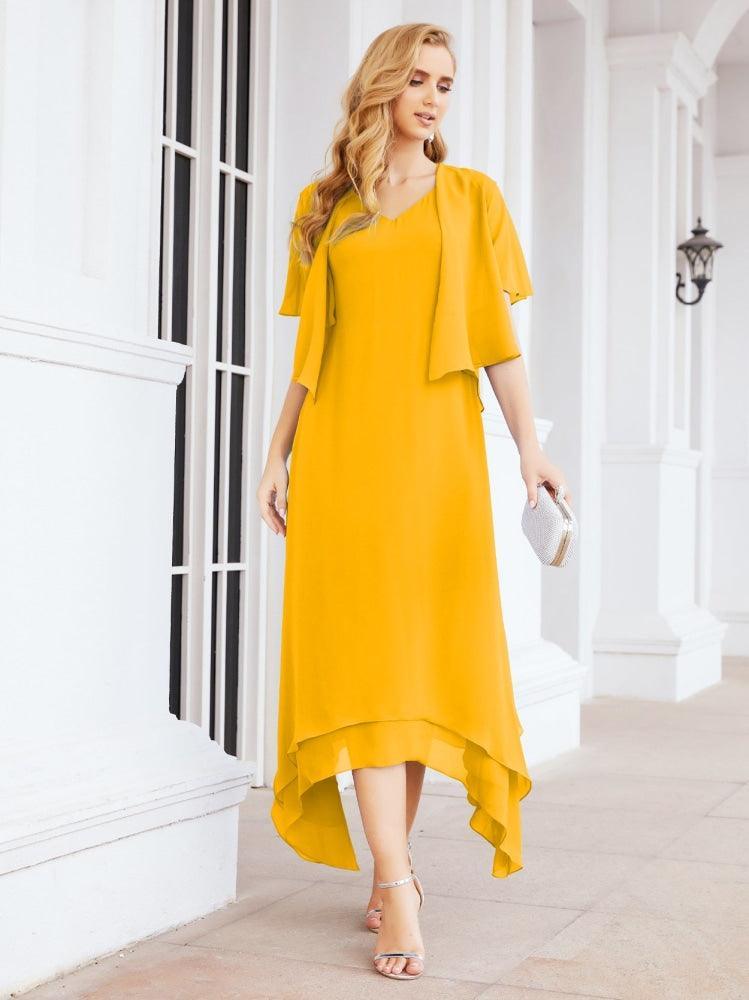 Numbersea Two-Piece A-line Mother of The Bride Dress Formal Party Gown Dress 28073 - numbersea