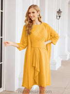 Numbersea Chiffon Mother Of The Bride Dresses Prom Dress For Wedding Guest Casual Pleated 28065