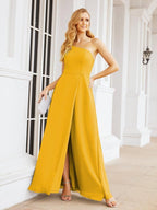 Numbersea Women's One Shoulder Formal Prom Gowns for Mother of The Bride Side Slit Bridesmaid Dresses 28052-numbersea