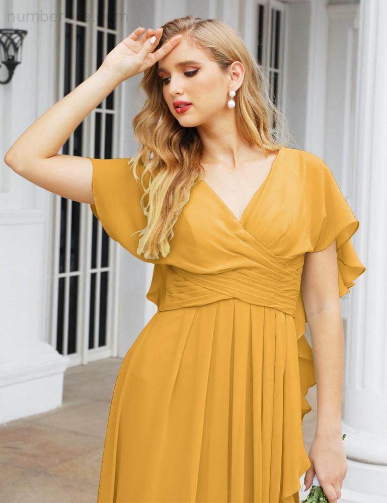 Numbersea Bridesmaid Dresses Backless Formal Prom Gowns for Evening Party Mother of The Bride Dress 28040-numbersea