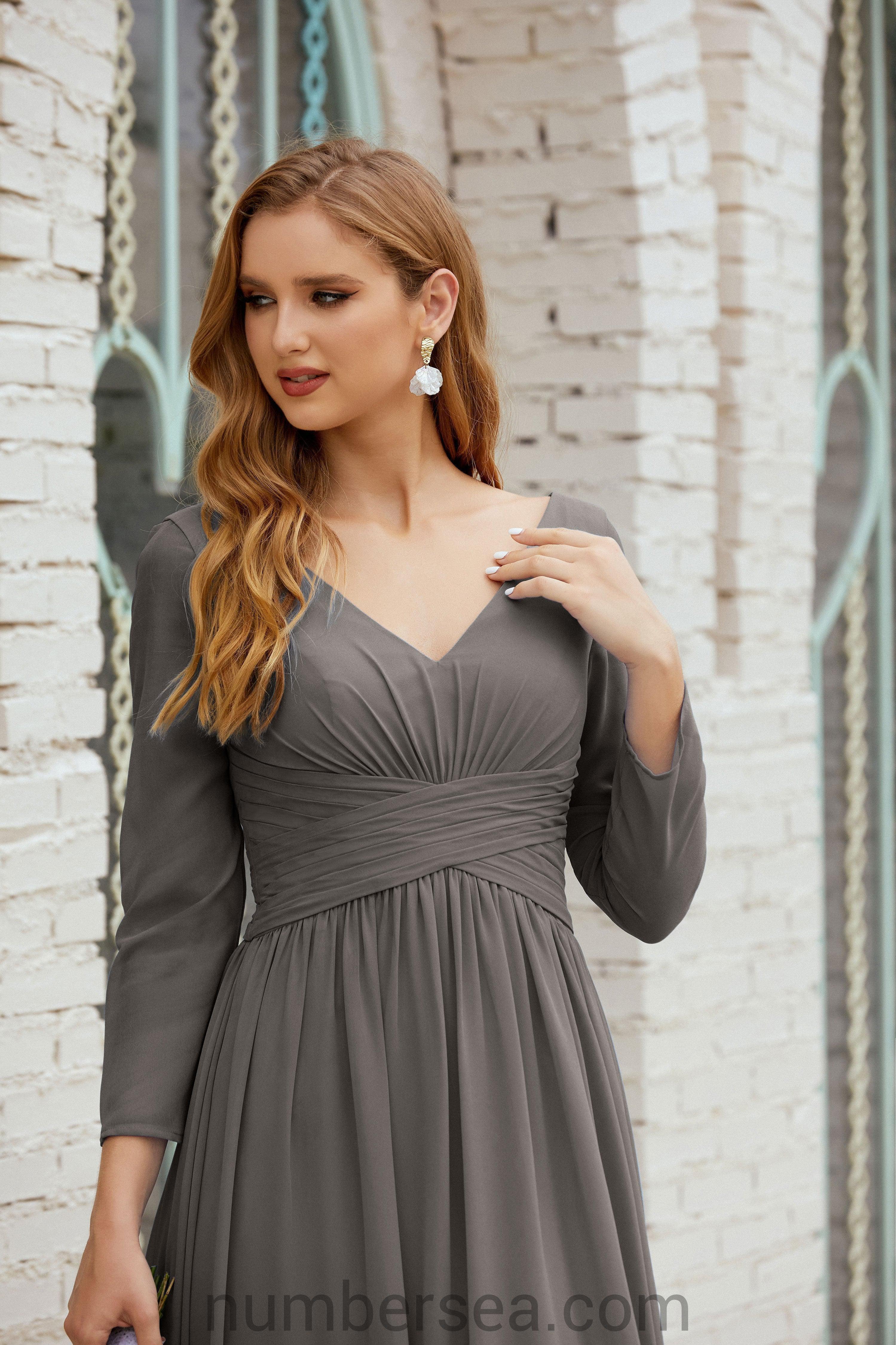 Numbersea Bridesmaid Dress Chiffon Formal Party Dress Evening Dress 28016-numbersea