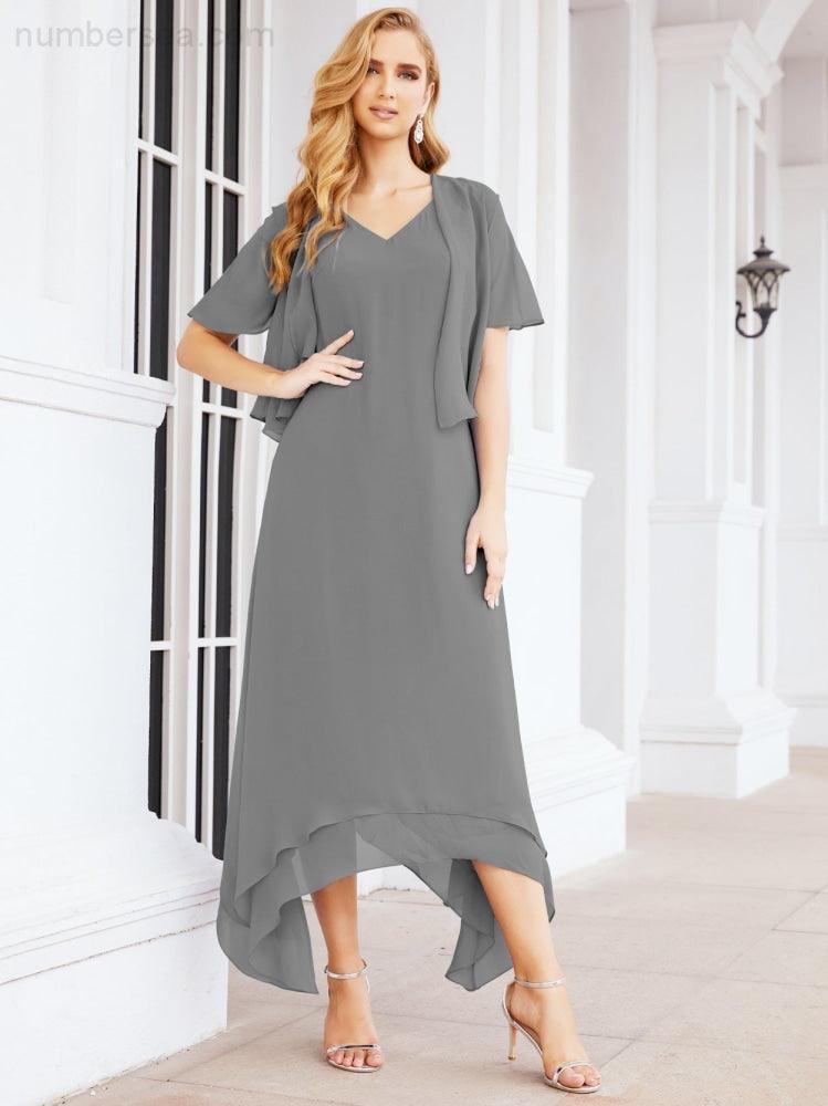 Numbersea Two-Piece A-line Mother of The Bride Dress Formal Party Gown Dress 28073 - numbersea