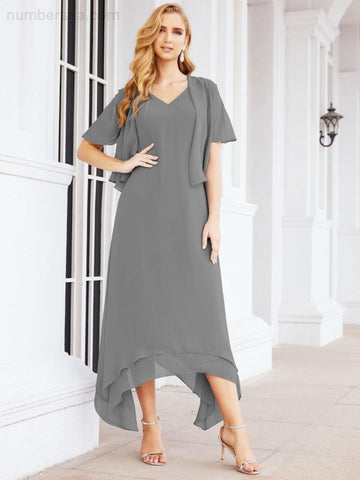 Numbersea Two-Piece A-line Mother of The Bride Dress Formal Party Gown Dress 28073 - numbersea