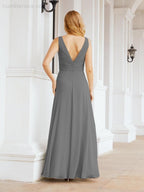 Numbersea Bridesmaid Dresses for Wedding Ruffles Long Formal Prom Gowns 28039-numbersea